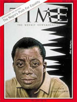 Baldwin portrait on cover of Time Magazine