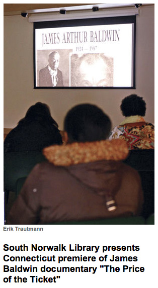photo attendees at south norwalk public library premiere of james baldwin: the price of the ticket